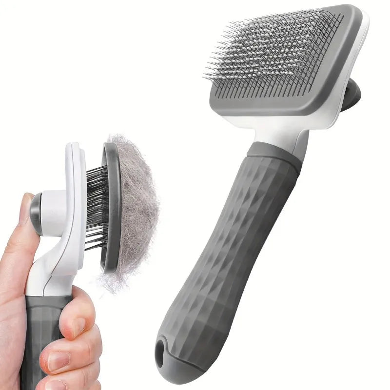PawSleek Self-Cleaning Deshedding Brush